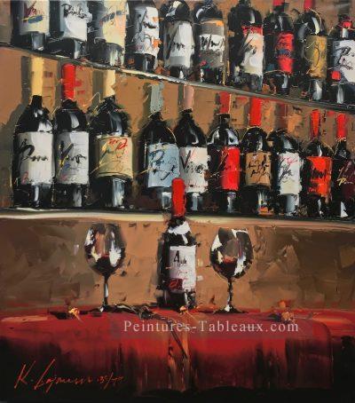 Bar à vin 1 Kal Gajoum décor nature morte Peintures à l'huile